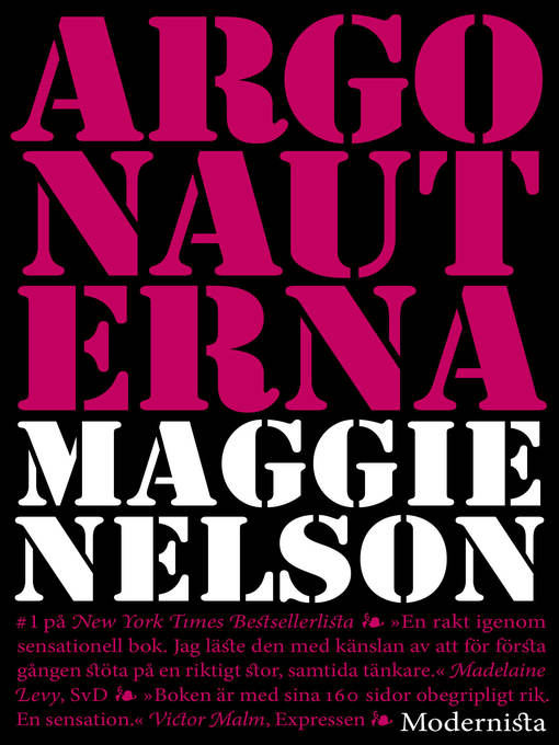 Titeldetaljer för Argonauterna av Maggie Nelson - Tillgänglig